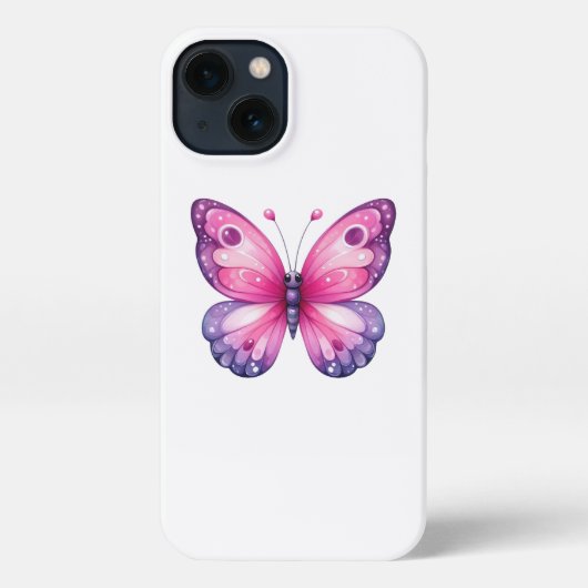Schmetterling iPhone Hülle (Rückseite)