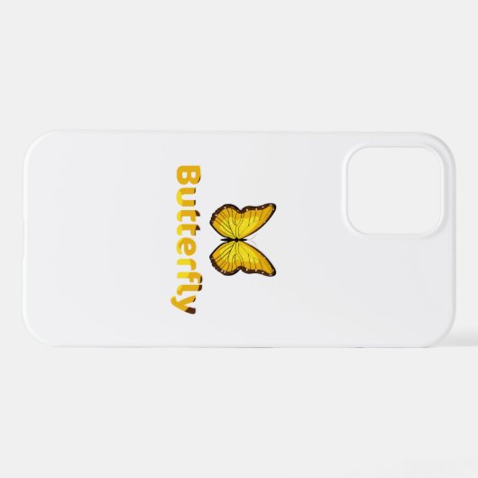 Schmetterling iPhone Hülle (Rückseite (Horizontal))