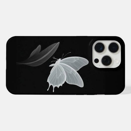 Schmetterling iPhone Hülle (Rückseite (Horizontal))