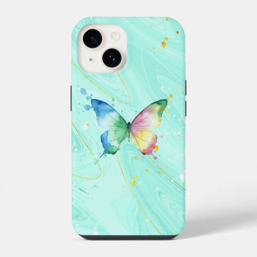 Schmetterling iPhone Hülle (Rückseite)