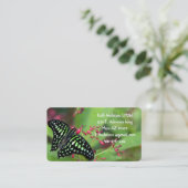 Schmetterling-Jay Visitenkarte (Stehend Vorderseite)