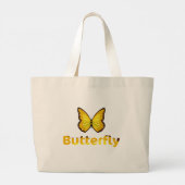 Schmetterling Jumbo Stoffbeutel (Rückseite)