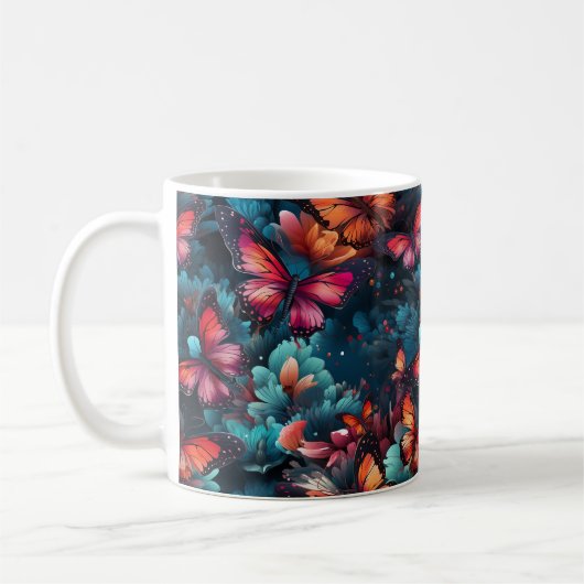 Schmetterling Kaffeetasse (Links)
