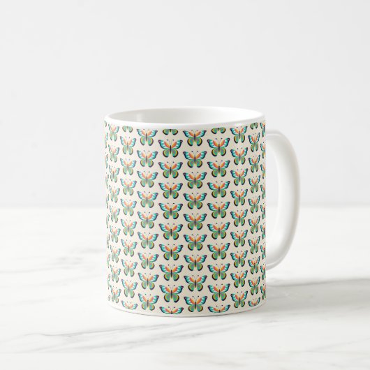 Schmetterling Kaffeetasse (VorderseiteRechts)