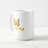 Schmetterling Kaffeetasse (Vorderseite Links)