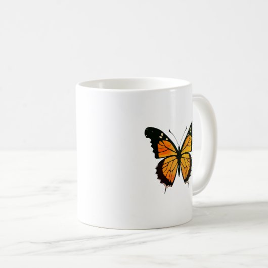 Schmetterling Kaffeetasse (VorderseiteRechts)