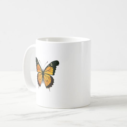 Schmetterling Kaffeetasse (Vorderseite Links)