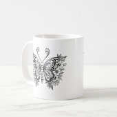 Schmetterling Kaffeetasse (Vorderseite Links)