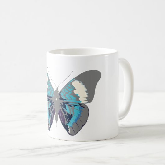 Schmetterling Kaffeetasse (VorderseiteRechts)