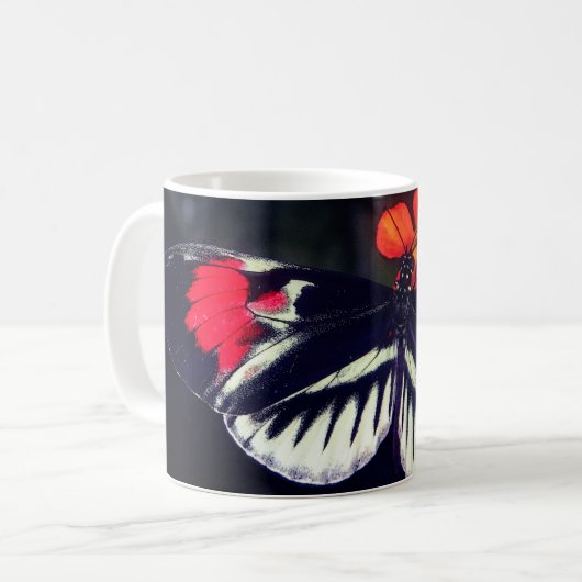 Schmetterling Kaffeetasse (Vorderseite Links)