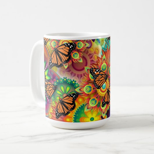 Schmetterling Kaffeetasse (Vorderseite Links)