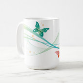 Schmetterling Kaffeetasse (Vorderseite Links)