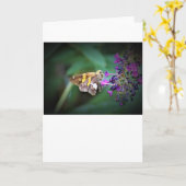 Schmetterling, Karte (Gelbe Blume)