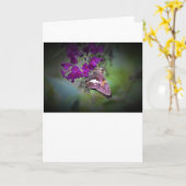 Schmetterling, Karte (Gelbe Blume)