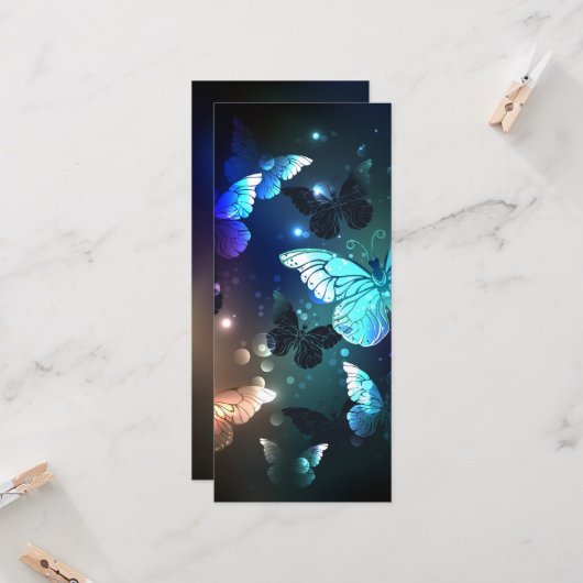 Schmetterling Karte (Vorderseite/Rückseite Beispiel)