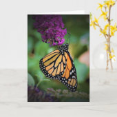 Schmetterling, Karte (Gelbe Blume)