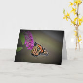 Schmetterling, Karte (Gelbe Blume)