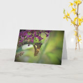 Schmetterling, Karte (Gelbe Blume)