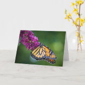 Schmetterling, Karte (Gelbe Blume)