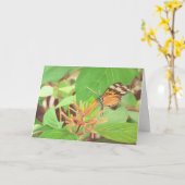 Schmetterling Karte (Gelbe Blume)