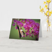 Schmetterling, Karte (Gelbe Blume)