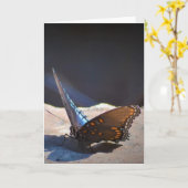 Schmetterling, Karte (Gelbe Blume)