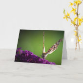 Schmetterling, Karte (Gelbe Blume)