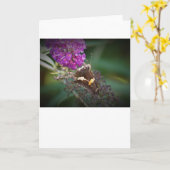 Schmetterling, Karte (Gelbe Blume)