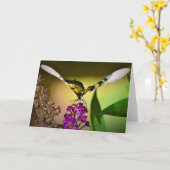 Schmetterling, Karte (Gelbe Blume)