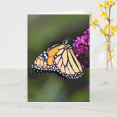 Schmetterling, Karte (Gelbe Blume)