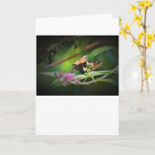 Schmetterling, Karte (Gelbe Blume)