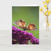 Schmetterling, Karte (Gelbe Blume)