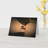 Schmetterling, Karte (Gelbe Blume)