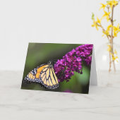Schmetterling, Karte (Gelbe Blume)
