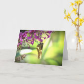 Schmetterling, Karte (Gelbe Blume)