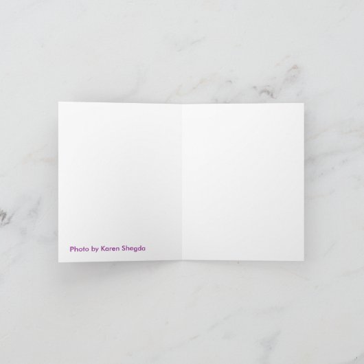 Schmetterling Karte (Innenseite)