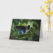 Schmetterling, Karte (Gelbe Blume)