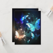 Schmetterling Karte (Vorderseite/Rückseite Beispiel)