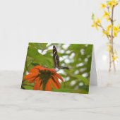 Schmetterling Karte (Gelbe Blume)