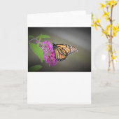 Schmetterling, Karte (Gelbe Blume)
