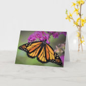 Schmetterling, Karte (Gelbe Blume)