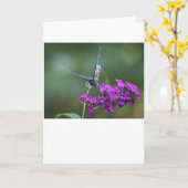 Schmetterling, Karte (Gelbe Blume)