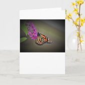 Schmetterling, Karte (Gelbe Blume)