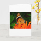 Schmetterling Karte (Gelbe Blume)