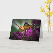 Schmetterling, Karte (Gelbe Blume)