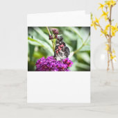 Schmetterling, Karte (Gelbe Blume)