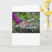 Schmetterling, Karte (Gelbe Blume)