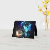 Schmetterling Karte (Gelbe Blume)