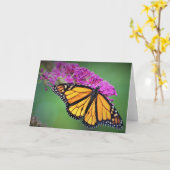 Schmetterling, Karte (Gelbe Blume)