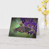 Schmetterling, Karte (Gelbe Blume)